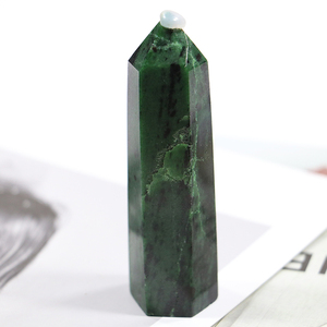 Nouvelle Arrivée Meilleur <span class=keywords><strong>Prix</strong></span> Quartz Vert En Gros Quartz Vert Double Point Tour Dt Cristal - Product Image 1