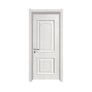 中国市场热卖简单冲水内门半磨砂玻璃插入卧室门设计 - Product Image 3