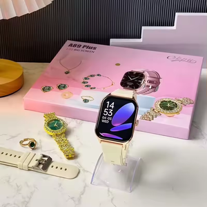2024 Smartwatch A89plus <span class=keywords><strong>6</strong></span> en <span class=keywords><strong>1</strong></span> traje señoras collar pendientes pulsera anillo Smartwatches conjunto de joyería de lujo A89 PLUS para mujeres - Product Image 5