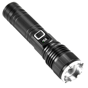 T9738 High Power <b>Rechargeable</b> Flashlight 169mm Aluminum Alloy 800 Lumens Zoomable LED <b>Torch</b> With Battery Level Display - Product Image 3