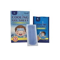 Lijitang Chine Fournisseur Bleu Hydrogel Soins de Santé À Action Rapide Bébé Patch De Refroidissement Instantané Pack De Gel De Glace pour La Fièvre Stress Par La Chaleur
