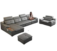 Modelo 2026 Sofá Cama Plegable Multifuncional de Estilo Simple para Apartamentos Pequeños, en Cuero Crema para Sala de Estar
