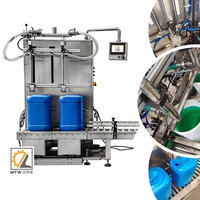 Machine de remplissage et de pesage pour disques à large ouverture, idéal pour le remplissage de produits cosmétiques, dmtw, 5L-25L