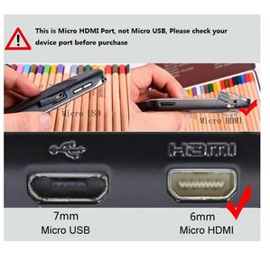<span class=keywords><strong>Cable</strong></span> Micro <span class=keywords><strong>HDMI</strong></span> <span class=keywords><strong>a</strong></span> <span class=keywords><strong>HDMI</strong></span> Delgado de 1080P/3D para Cámaras Digitales, Teléfonos Celulares y Conexión <span class=keywords><strong>a</strong></span> Televisores HD - Product Image 6