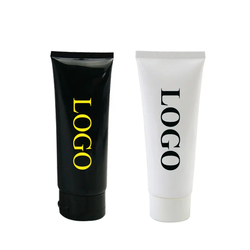 Custom Travel Cosmetic Sets Facial Wash Sabão Líquido Container 100ml 150ml 200ml Soft Squeeze Plastic Hand Wash Cleanser Tubes