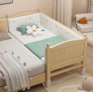 Mlo Estensione per Sponda Letto in Legno Massello per Letto Singolo/Letto Affiancabile, Utilizzabile per <span class=keywords><strong>Lettino</strong></span> per <span class=keywords><strong>Bambini</strong></span> e Letto per Adulti - Design Semplice e Moderno - Product Image 3