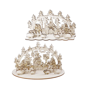Cadeau religieux à succès, <span class=keywords><strong>puzzle</strong></span> <span class=keywords><strong>de</strong></span> la Nativité en bois <span class=keywords><strong>de</strong></span> tilleul écologique, gravure <span class=keywords><strong>de</strong></span> Jésus, décoration <span class=keywords><strong>de</strong></span> table <span class=keywords><strong>de</strong></span> Noël, catholique - Product Image 1