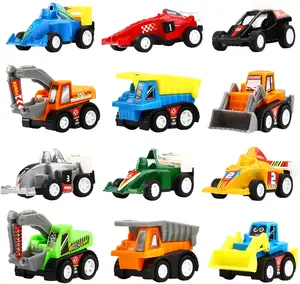 Mini Construction Vehicles & Race Car Toy, Vehicles Truck Mini Car Toy for Kids