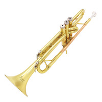 LADE High Quality Bb Key Brass Instrument Trumpet Phosphor Bronze Professional Trumpet with Trumpet Box