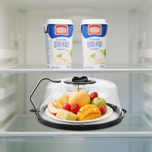 Couverture alimentaire pliable en plastique PP pour micro-ondes, résistante à la chaleur, anti-éclaboussures, protection de surface pour cuisine - Product Image 5