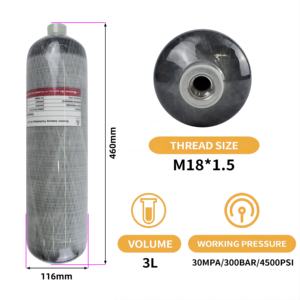 TUXING Offre Spéciale 2L 3L <span class=keywords><strong>haute</strong></span> pression 4500psi 300bar plongée sous-marine plongée en apnée PCP <span class=keywords><strong>chasse</strong></span> bouteille bouteille de gaz réservoir <span class=keywords><strong>d</strong></span>'air en Fiber de carbone - Product Image 3