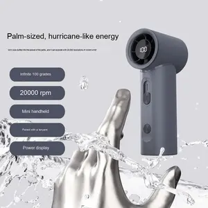 簡単操作夏シンプル風強風高速ファンLEDライトY60ミニポータブルデスクトップカラフルなハンドヘルドファン - Product Image 6