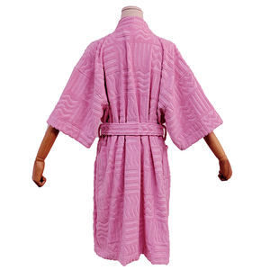 Custom <strong>100</strong>% <strong>Cotton</strong> Toweling Women Swimwear Beachwear Pajamas Jacquard Robe Playsuit <strong>Bathrobe</strong> - Product Image 6