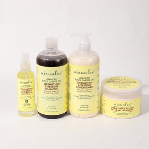 Shampooing et après-shampooing à l'huile de ricin noire jamaïcaine renforcer et restaurer la croissance ensemble de soins capillaires antipelliculaires - Product Image 1
