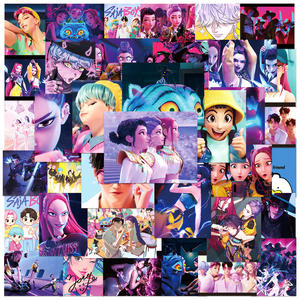 Entrega Rápida, 50 Piezas <span class=keywords><strong>de</strong></span> Lindas Pegatinas Decorativas <span class=keywords><strong>de</strong></span> PVC Impermeables con Diseño <span class=keywords><strong>de</strong></span> Kpop Rumi para Teléfono, Patineta, Mercancía <span class=keywords><strong>de</strong></span> Dibujos Animados y Películas - Product Image 1