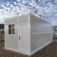Nouvelle arrivée : maison conteneur pliable, installation rapide, maison modulaire préfabriquée pliable, cabane portable pour chantier de construction
