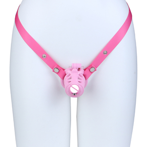 FRRK-271 Cage à pénis en résine ABS avec tube en métal/silicone, dispositif de chasteté pour pénis, dispositif de restriction du pénis pour la pratique BDSM, retenue de l'orgasme pour hommes - Product Image 3