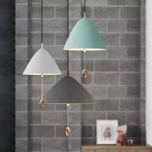 مصباح غرفة الطعام بتصميم بسيط وعصري على الطراز الدنماركي الاسكندنافي، مناسب لغرفة النوم وجانب السرير وغرفة الأطفال، مع سلك سحب بألوان الماكارون - Product Image 2