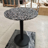 Table basse moderne de Style nordique avec table d'appoint convertible en bois de frêne marbre Terrazzo ensemble de vente de salon ou de bureau