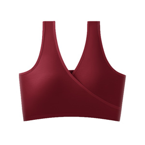 <span class=keywords><strong>Sujetador</strong></span> de <span class=keywords><strong>lactancia</strong></span> de algodón puro sin aros con diseño <span class=keywords><strong>cruzado</strong></span>, estilo chaleco, a prueba de fugas, fino, para maternidad y posparto 2727 - Product Image 5