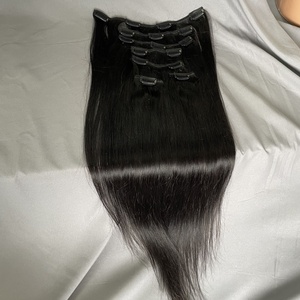 คลิปต่อผมแบบขายส่ง ผมเวอร์จินอินเดียแท้ 100%  จัดเรียงเกล็ดผม  แบบเรมี่  ผมตรงสลวย  โปร่งใส  ความหนาแน่น 180% - Product Image 5