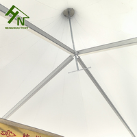 Tente Pagode Certifiée CE 9x9 10x10 pour Mariages et Expositions, Structure en Alliage d'Aluminium, Auvent Imperméable, Ignifuge et Résistant au Vent pour 100 Personnes