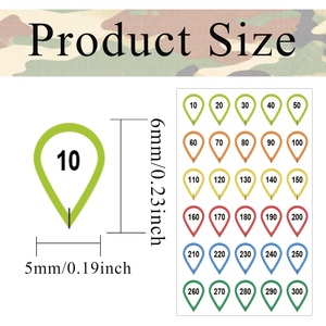 Pegatinas y Etiquetas para Torretas de Miras Telescópicas, Impermeables, Personalizables, para Tiro de Precisión a Corta y Media Distancia, Caza, Regalo y Compras - Product Image 2
