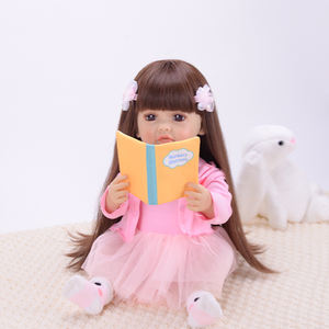 YOSI 22 \ "55CM <span class=keywords><strong>Reborn</strong></span> Baby Dolls Talking & Singing Story Record Cadeau éducatif pour filles en plastique - Product Image 1