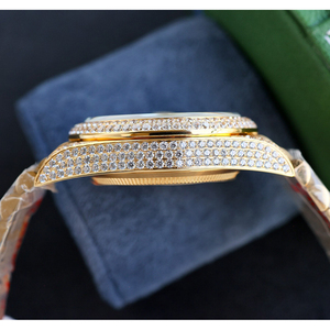 Reloj de Lujo para Hombre, Diseño de Acero Inoxidable, Diamantes Moissanite, Luminoso, con Calendario, Reserva de Energía, Estilo Personalizado, Casual de Negocios - Product Image 6