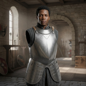 Armure de cuirasse médiévale en acier – Plaque de protection poitrine et cuisses – Cosplay, Renaissance, Costume de chevalier ANAS AHMAD - Product Image 1