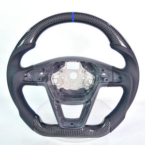 <span class=keywords><strong>Volant</strong></span> en fibre de carbone forgée pour <span class=keywords><strong>SEAT</strong></span> <span class=keywords><strong>LEON</strong></span>, cuir perforé, style sport, personnalisation, amélioration - Product Image 6