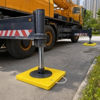 Plaques de stabilisation flottantes en UHMWPE pour grue mobile, légères et haute résistance, pour le soutien des grues.