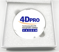 Vasden 98mm 4D Pro bloc de zircone dentaire matériau multicouche transparent pour dentaire antérieur 14 unités ponts dentiste CAD
