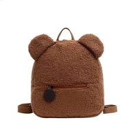 Cadeau personnalisé d'ourson en peluche avec logo, sac à dos imperméable super léger avec aimant, cartable pour la maternelle