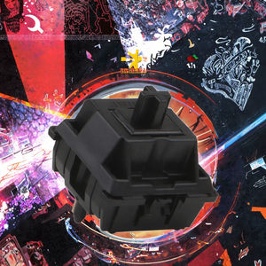 Interrupteur linéaire noir pré-lubrifié, fixation à 5 broches pour clavier mécanique MX OUTEMU JYT-2361 - Product Image 3