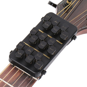 Prensatelas de guitarra de un clic, entrenador de acordes de guitarra, 18 botones, accesorios de guitarra para guitarristas principiantes - Product Image 2
