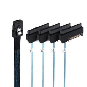 Nouveau Mini SAS 36P <span class=keywords><strong>SFF</strong></span> <span class=keywords><strong>8087</strong></span> à 4 SAS 29P <span class=keywords><strong>SFF</strong></span>-8482 avec 15P SATA Power Splitter Cable Connector Hard Drive Splitter Cord Wire Line - Product Image 5