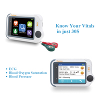 Viatom Checkme Lite Enregistreur ECG numérique ECG/Pression artérielle systolique/SpO2/Oxymètre de pouls Moniteur de poignet