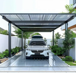 Conception libre Aluminium Easy Carport Solar Carport 5kW 10kW pour 1 ou 2 voitures - Product Image 1