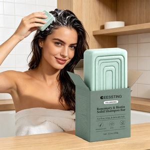 Shampoing Solide Quotidien au Romarin et Biotine pour Soin Capillaire, Nettoyage Doux, Épaississant Intensif Naturel, Prévient la Chute des Cheveux, Vente en Gros - Product Image 1