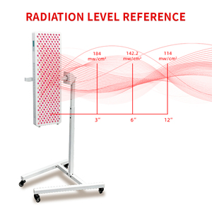 เครื่องทำความร้อนด้วยแสง LED แบบตั้งพื้น REDSKY รุ่น Horizontal Stand ครอบคลุมทั้งร่างกาย พร้อมแสงสีแดงและอินฟราเรดใกล้ กำลังไฟ 1500 วัตต์ ปลั๊กแบบ US สำหรับใช้ในบ้านและร้านเสริมสวย - Product Image 3