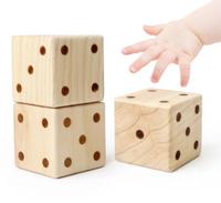 Montessori début dés colorés en bois enseignement du SIDA bébé développement visuel granule blocs de construction jouets