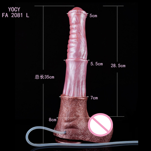 FAAK 13.58 pollici gigante lungo artificiale squirting pene realistico silicone sesso per giocattolo per le donne massaggio vaginale - Product Image 3