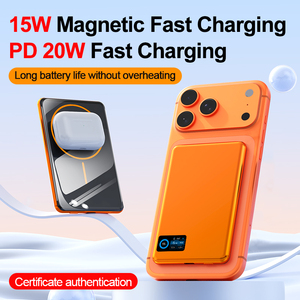 พาวเวอร์แบงค์แม่เหล็กบางเฉียบ ผลิตจากอลูมิเนียมอัลลอยด์ ความจุ 5000mah 10000mAh ชาร์จไร้สาย 3 in 1 สำหรับ <span class=keywords><strong>iPhone</strong></span> 18 17 <span class=keywords><strong>Pro</strong></span> <span class=keywords><strong>Max</strong></span> - Product Image 3