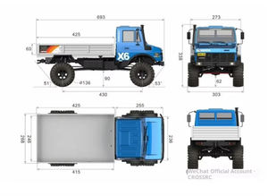 Crossrc EMO X6 ビッグヒポ 1/8スケール ブラシレスRTR オフロード 4WD RCクローラー 4X4 CNCメタル ラジコン トラック 車 大人向けモデル - Product Image 5