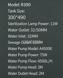 UNIO - Performance de purification supérieure - 5000 L/h - 75 W - 220 V - <span class=keywords><strong>Prix</strong></span> raisonnable - Facile à manipuler et à entretenir - Pompe de circulation d'eau intégrée - Product Image 3