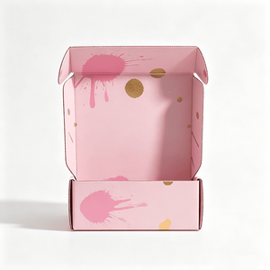 Boîte d'expédition en carton ondulé rose avec logo imprimé, boîte cadeau personnalisée pour cosmétiques, <span class=keywords><strong>maquillage</strong></span>, soins de la peau, emballage pour les marques de beauté - Product Image 3