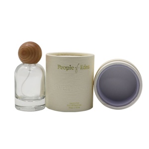 Custom Luxury Recycled & Biodegradable Paper Cylinder <b>Box</b> with UV Coating and Embossing for Perfume Cosmetic Skincare Packaging - Product Image 1