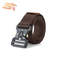 Ceinture tactique à boutons pour homme SIKE, pour les activités de plein air, nouvelle ceinture tactique polyvalente en toile tissée en nylon