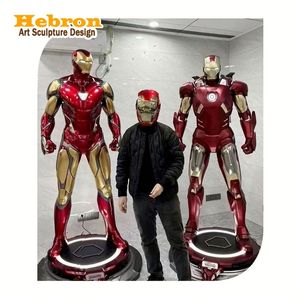 Statue décorative en résine du film Marvel, sculpture en fibre de verre Iron Man, figurine de personnage d'anime, sculpture décorative, pyramide musicale, statues d'héros - Product Image 1